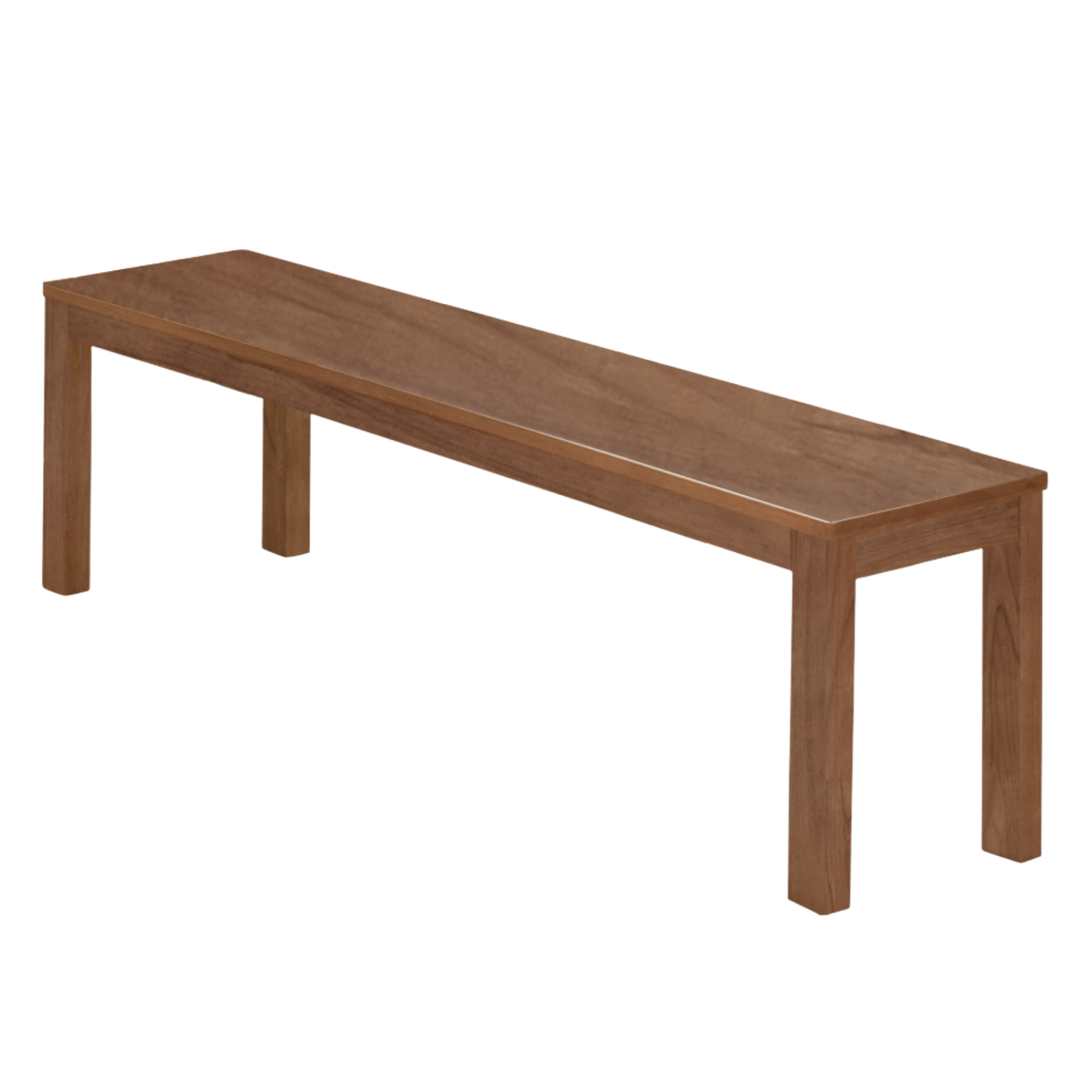 Black Walnut, Oak, Sandalwood, Ash, Solid Rubberwood Nordic Long Bench