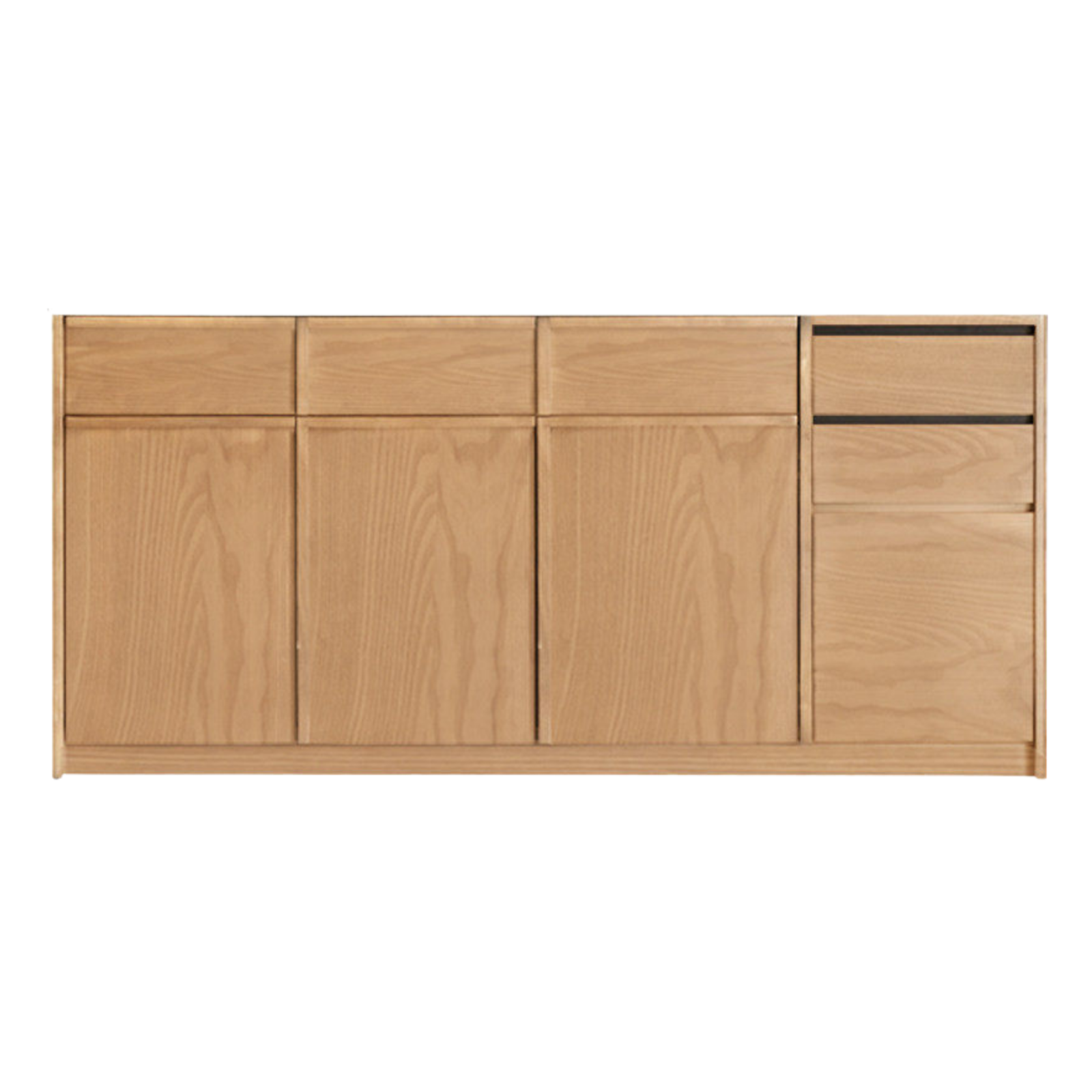 Black Walnut, Sandalwood, Ash Solid Wood Dining Cabinet Antique Style Rock Board