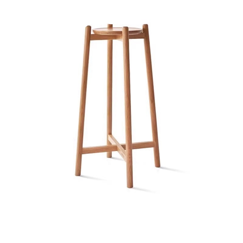 Oak Solid Wood Flower Rack Storage Rack