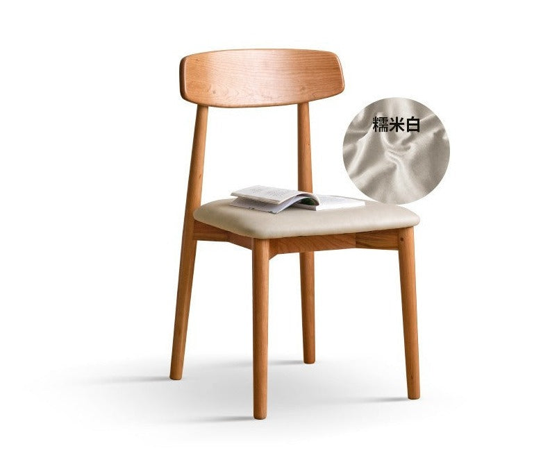 2 pcs set- solid wood dining chair simple modern-