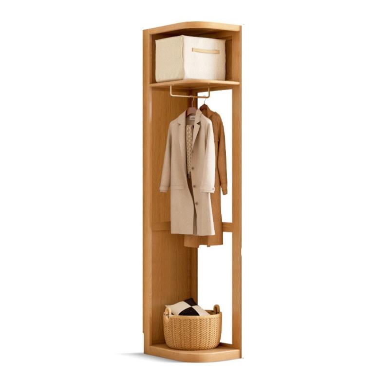 Oak, Cherry Solid Wood Corner Triangle Cabinet Corner Wardrobe.