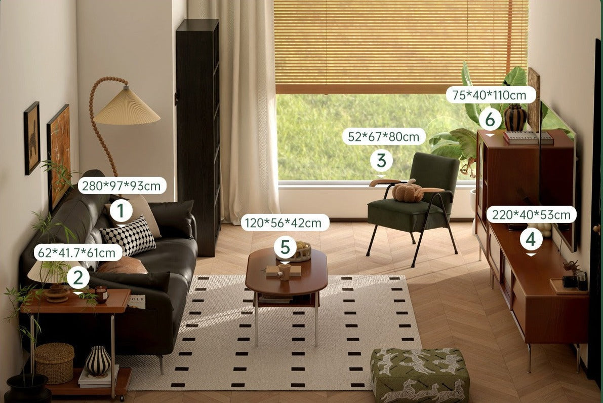 Living room furniture set First layer cowhide sofa living room middle-aged style