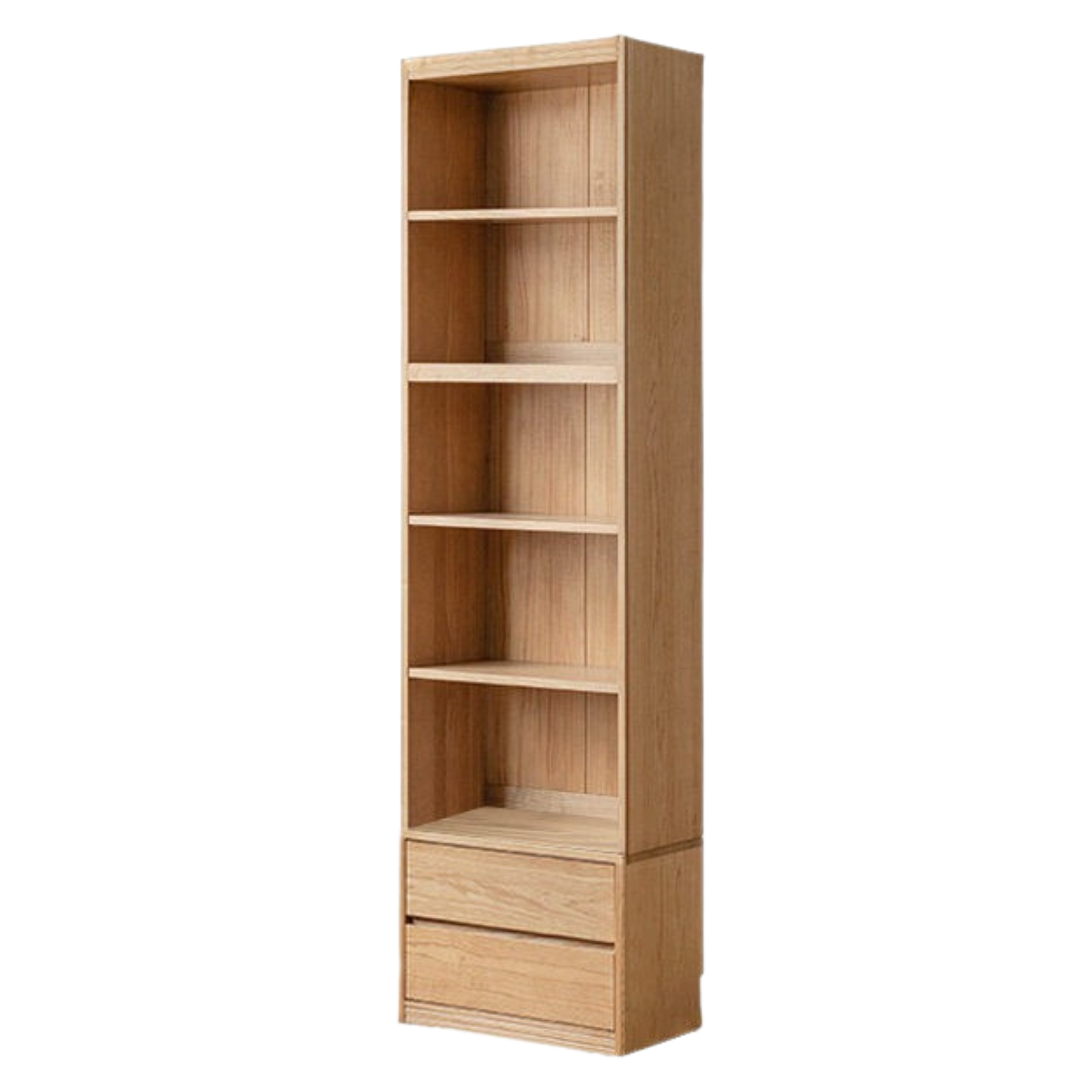 Ash, Oak Solid Wood Modern Combination Bookcase Integrated Card Seat