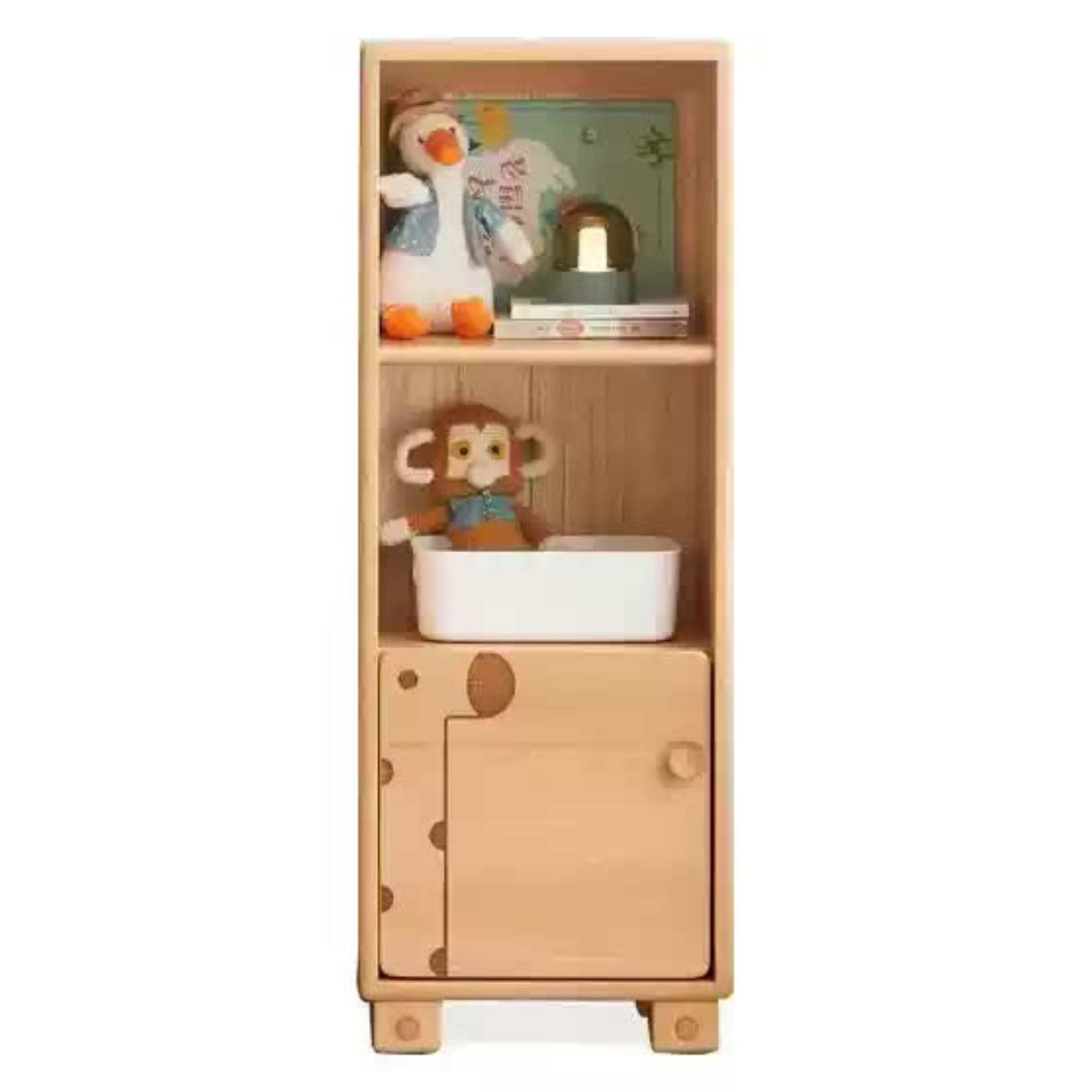 Beech Solid Wood Floor Children's Bookcase