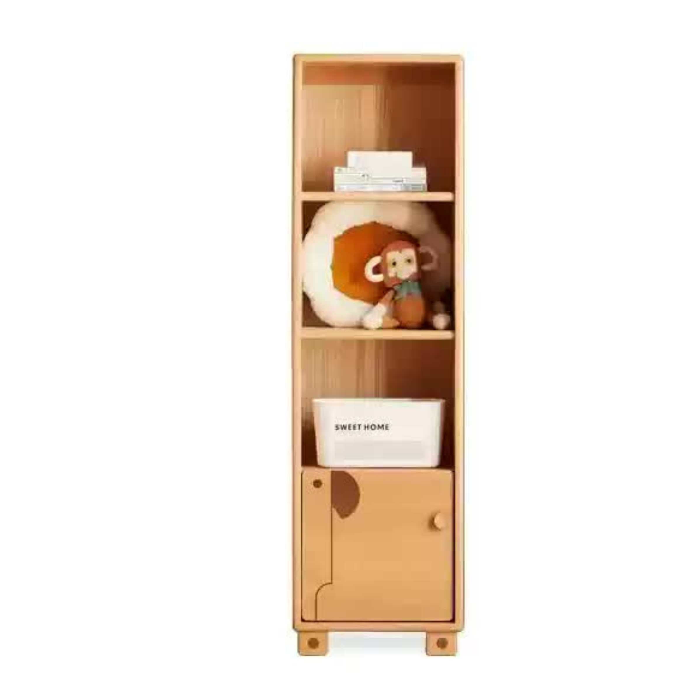 Beech Solid Wood Floor Children's Bookcase