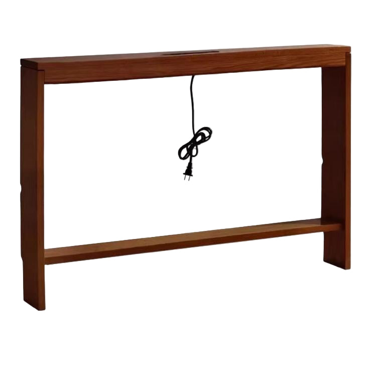 Oak Solid Wood Sofa Rear Storage Modern Wall Shelf