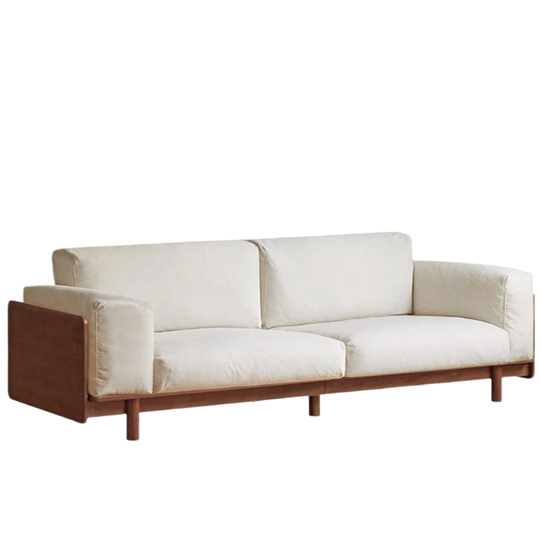Rubber Solid Wood Light Luxury Sofa