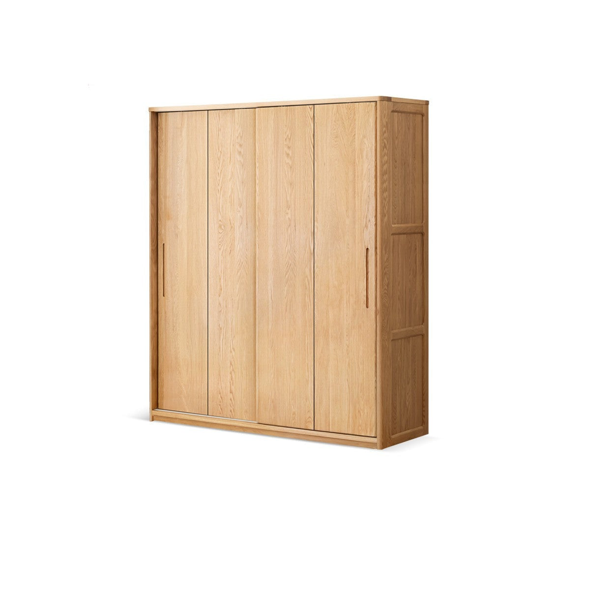 Oak, Ash Solid Wood Wardrobe Sliding Door.