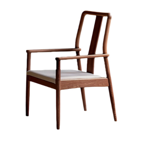 Oak Solid Wood Backrest Soft Chair