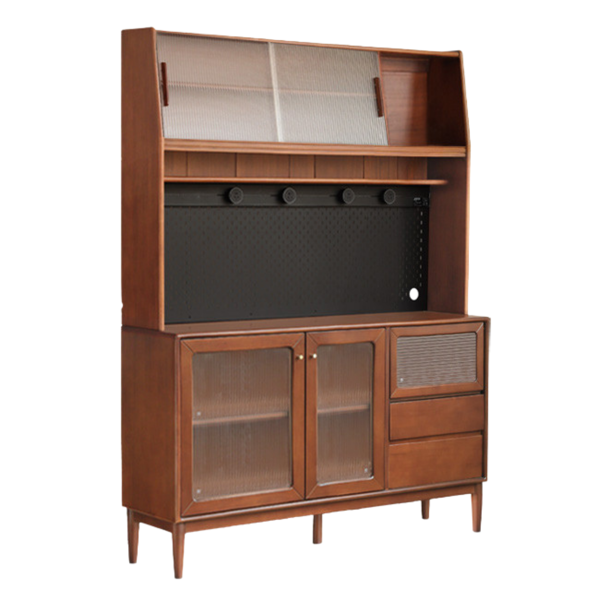 Poplar Solid Wood Sideboard Wall Mounted Cabinet