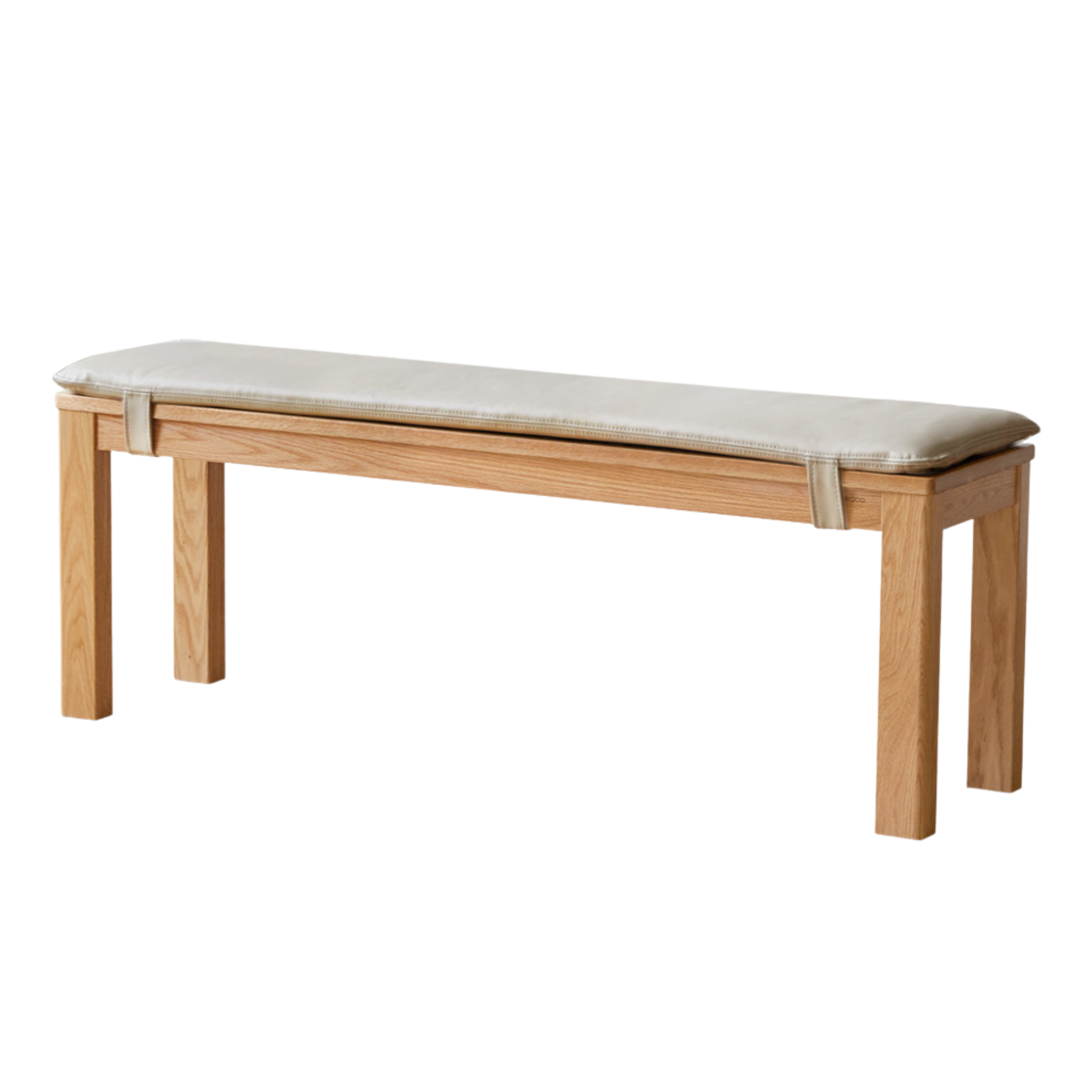 Ash, Oak, Beech, Solid Rubberwood Wide Seat Bench