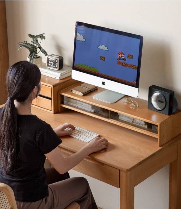 Beech Solid Wood Desktop Storage Rack