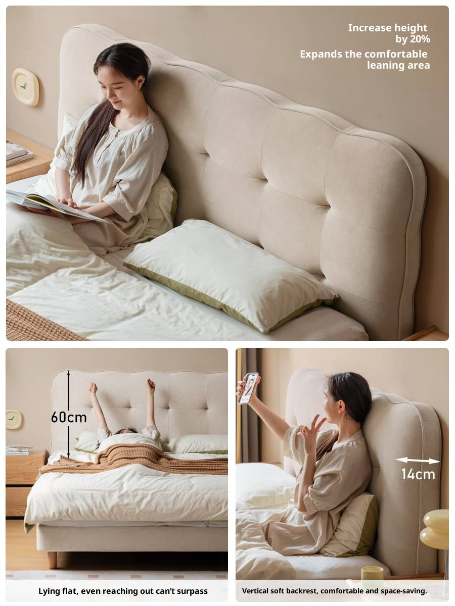 Fabric Cat Scratch Soft Backrest Bed