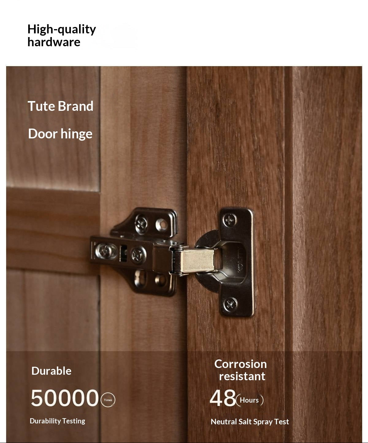 Oak Solid Wood Wardrobe with Recessed Groove Handles