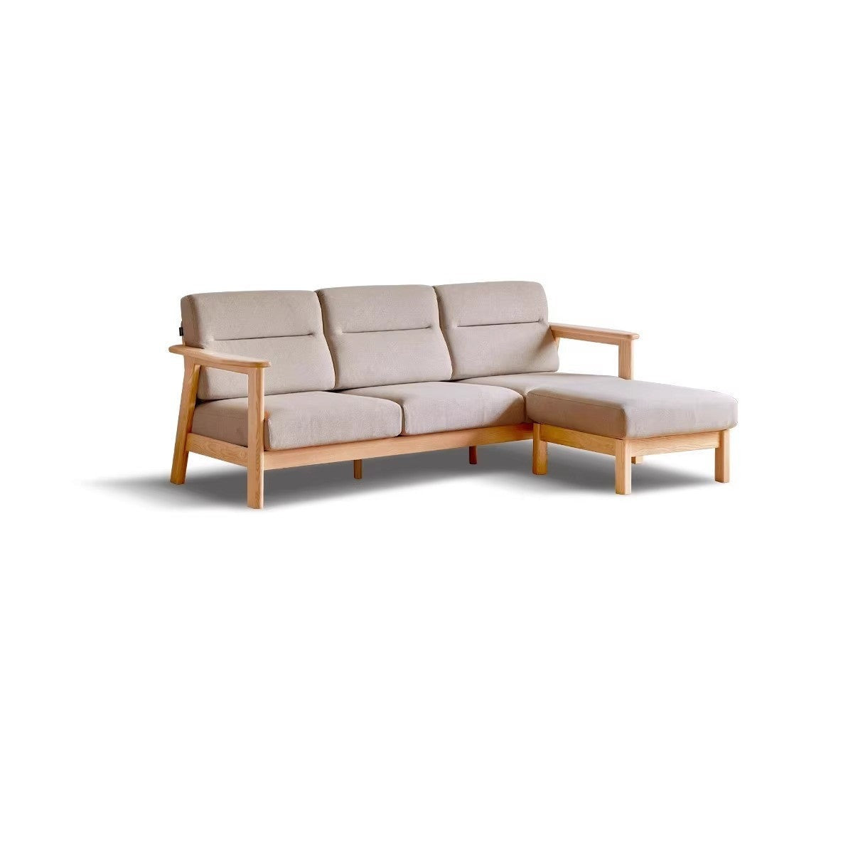 Ash Solid Wood Modern Sofa.