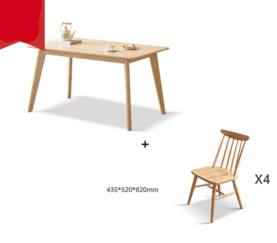 Oak, Ash Solid wood dining table "