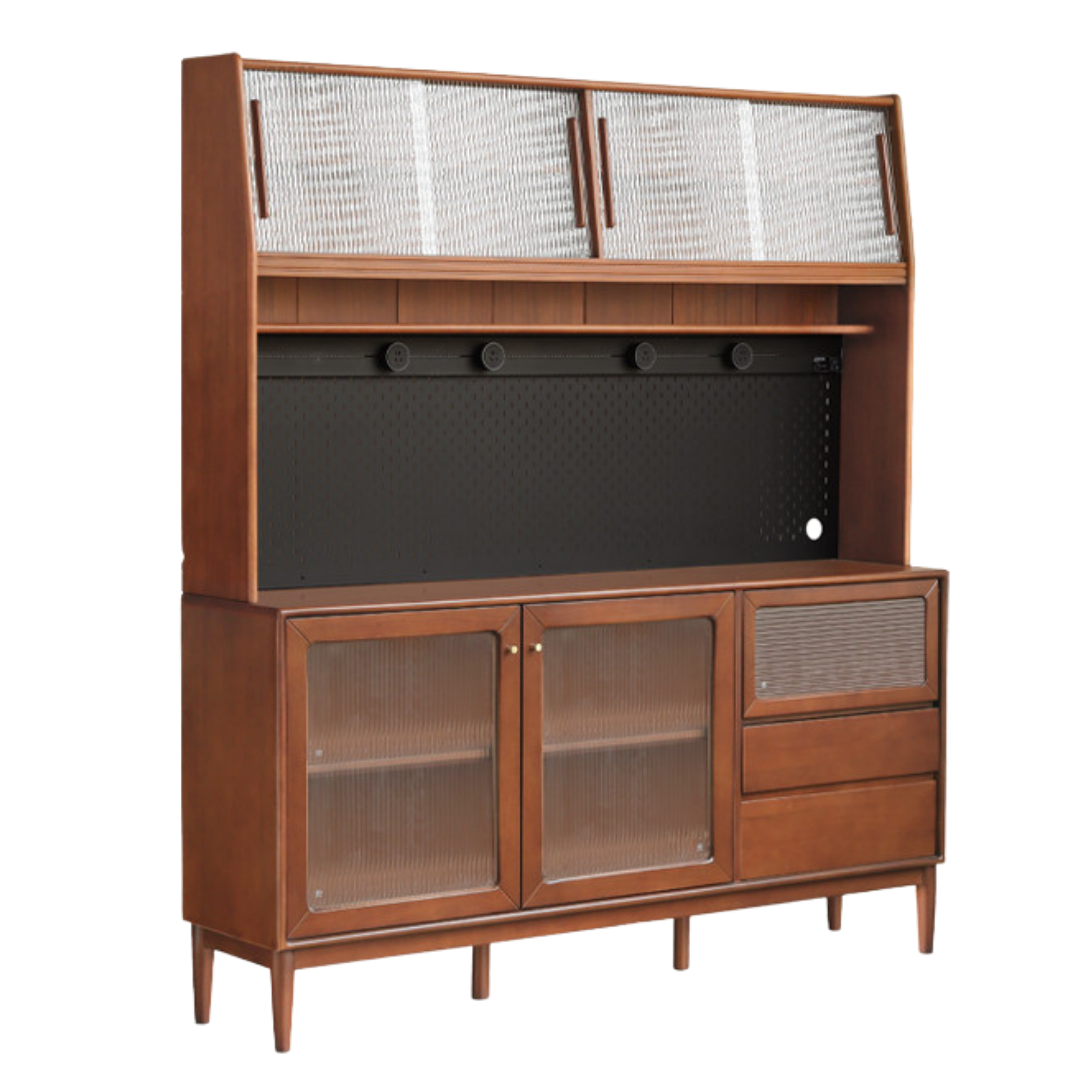 Poplar Solid Wood Sideboard Wall Mounted Cabinet