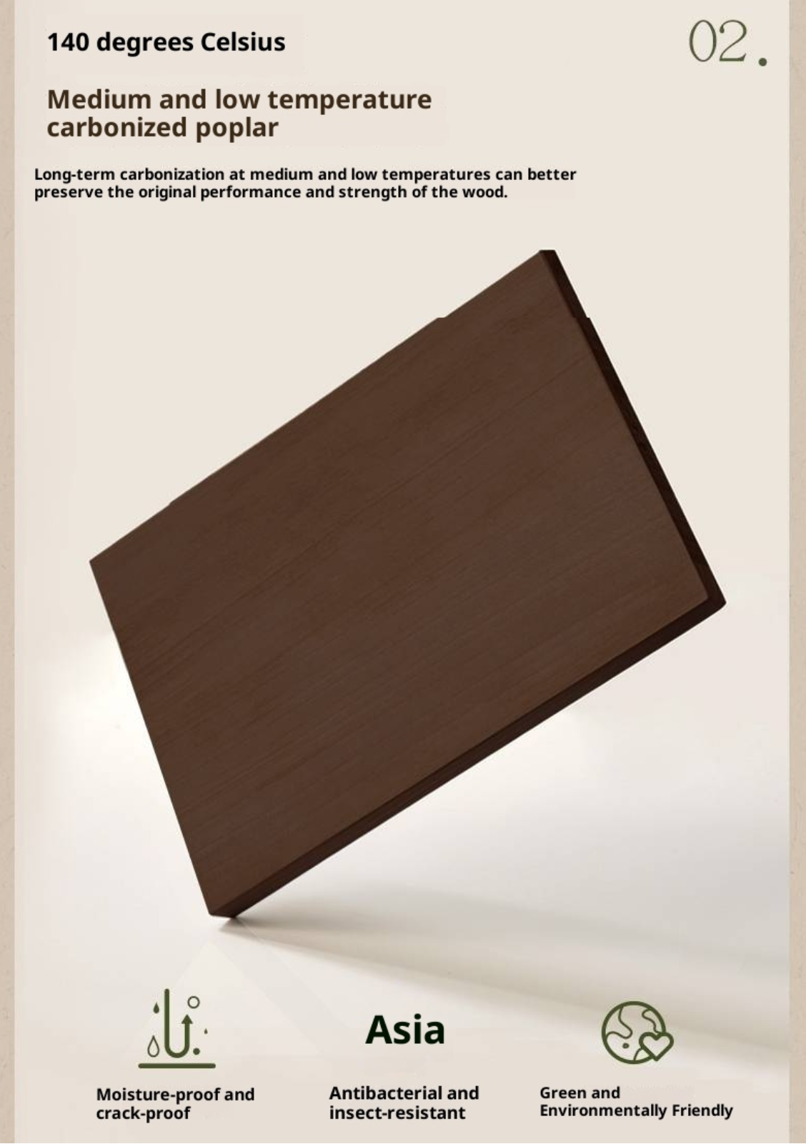 Poplar Solid Wood French Retro Side Cabinet.