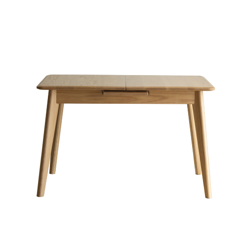 Oak Solid Wood Retractable Folding Dining Table