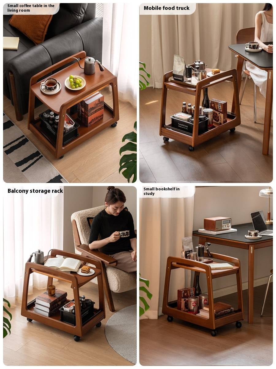 Poplar Solid Wood Antique Style Side Table.