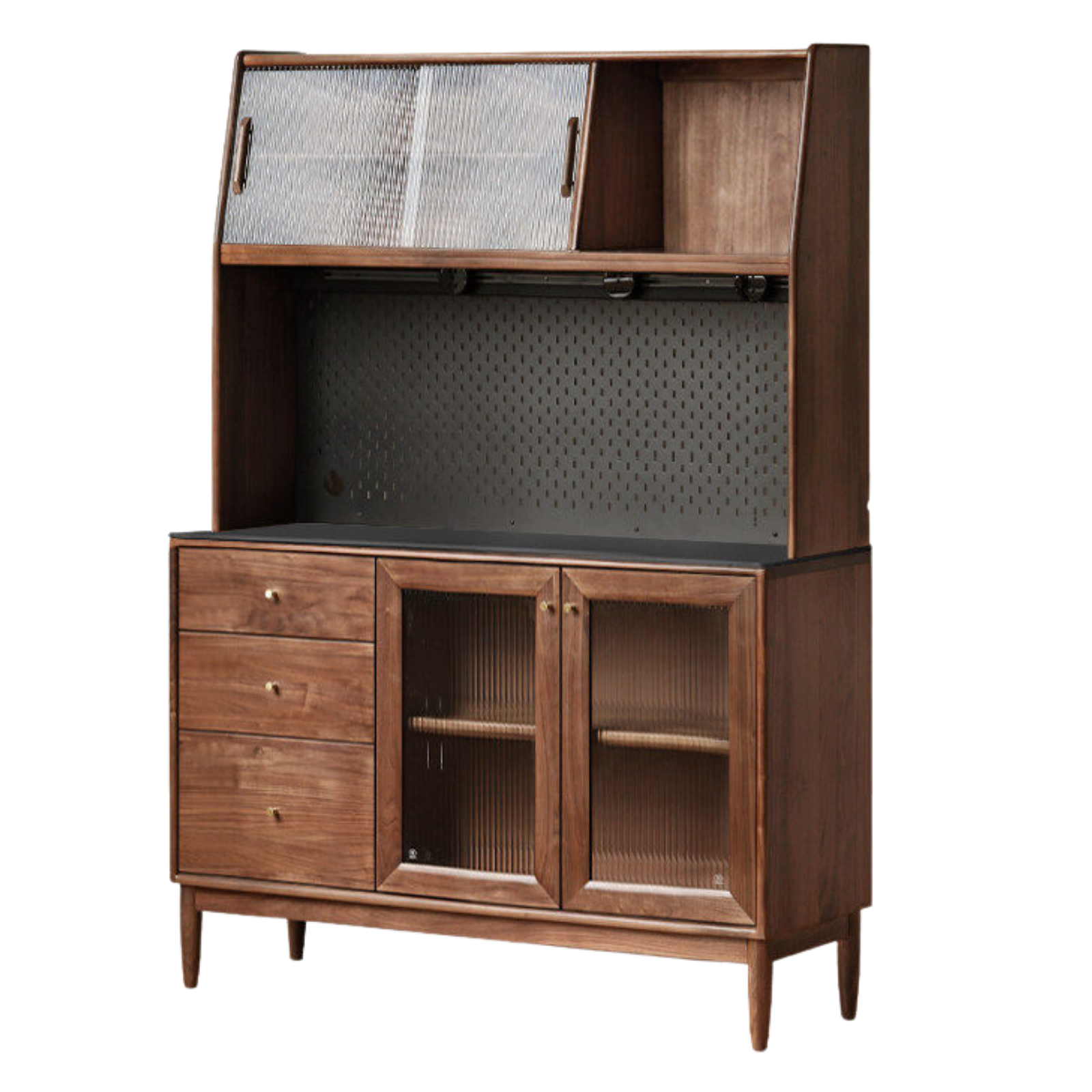 Black Walnut , South American Walnut, Catalpa Solid Wood Sideboard, Buffet Cabinet