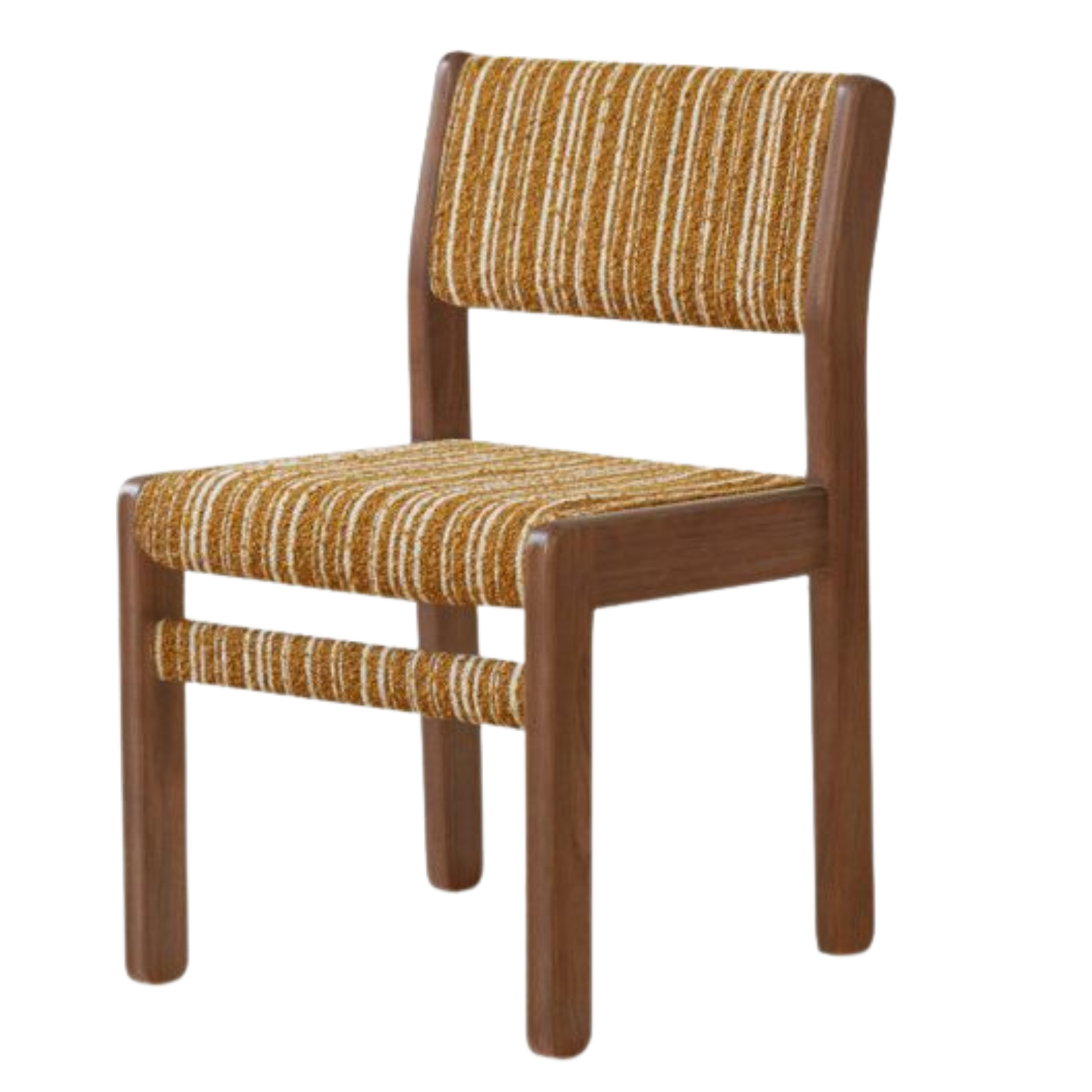 4 pcs -Black Walnut, Oak Solid Wood Modern Minimalist Block-Leg Dining Chair