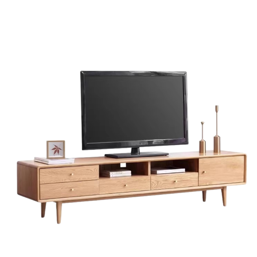 Oak Solid Wood TV Stand.