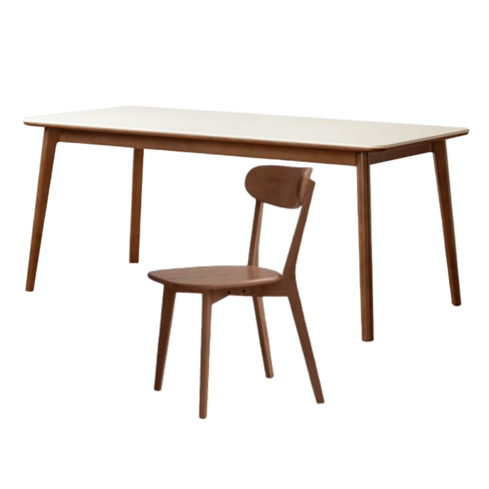 Beech Solid Wood Rock Board Dining Table