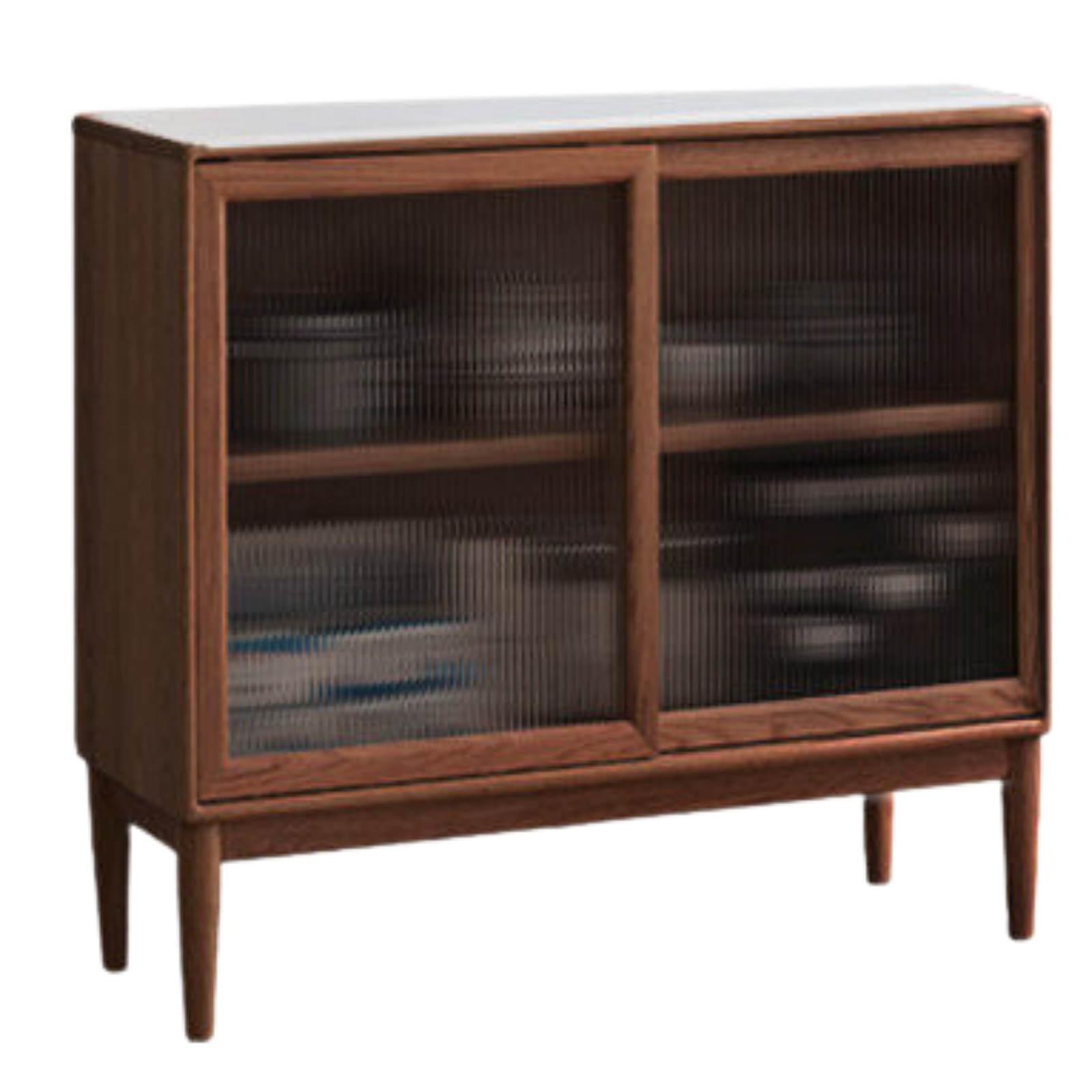 Ash Solid Wood Sideboard High Wine Cabinet Buffet