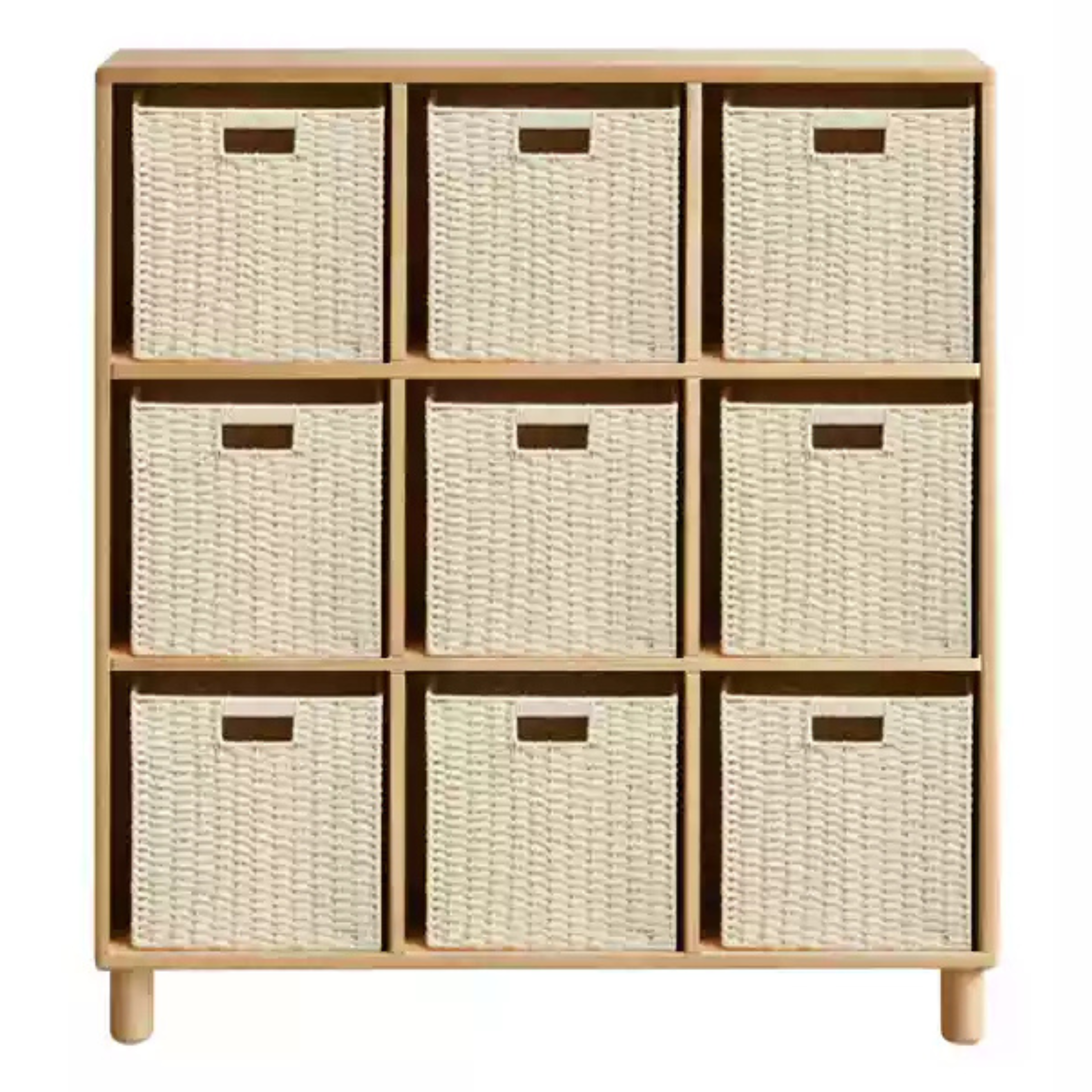 European Beech Solid Wood Combination Floor Kids Cabinet