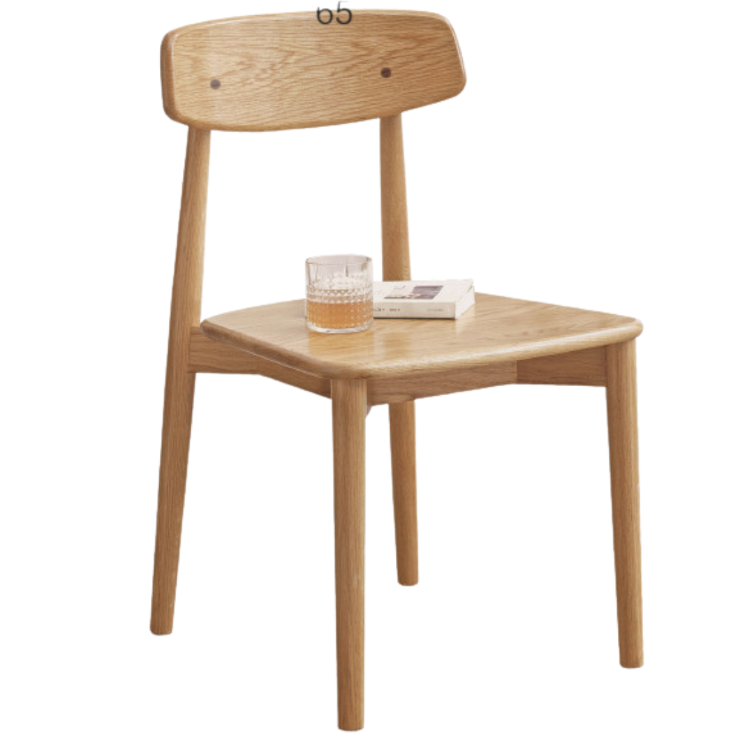 Set 4 pcs Black Walnut, White Ash, Ash, Oak, Cherry, Beech, Solid Rubberwood Dining Chair