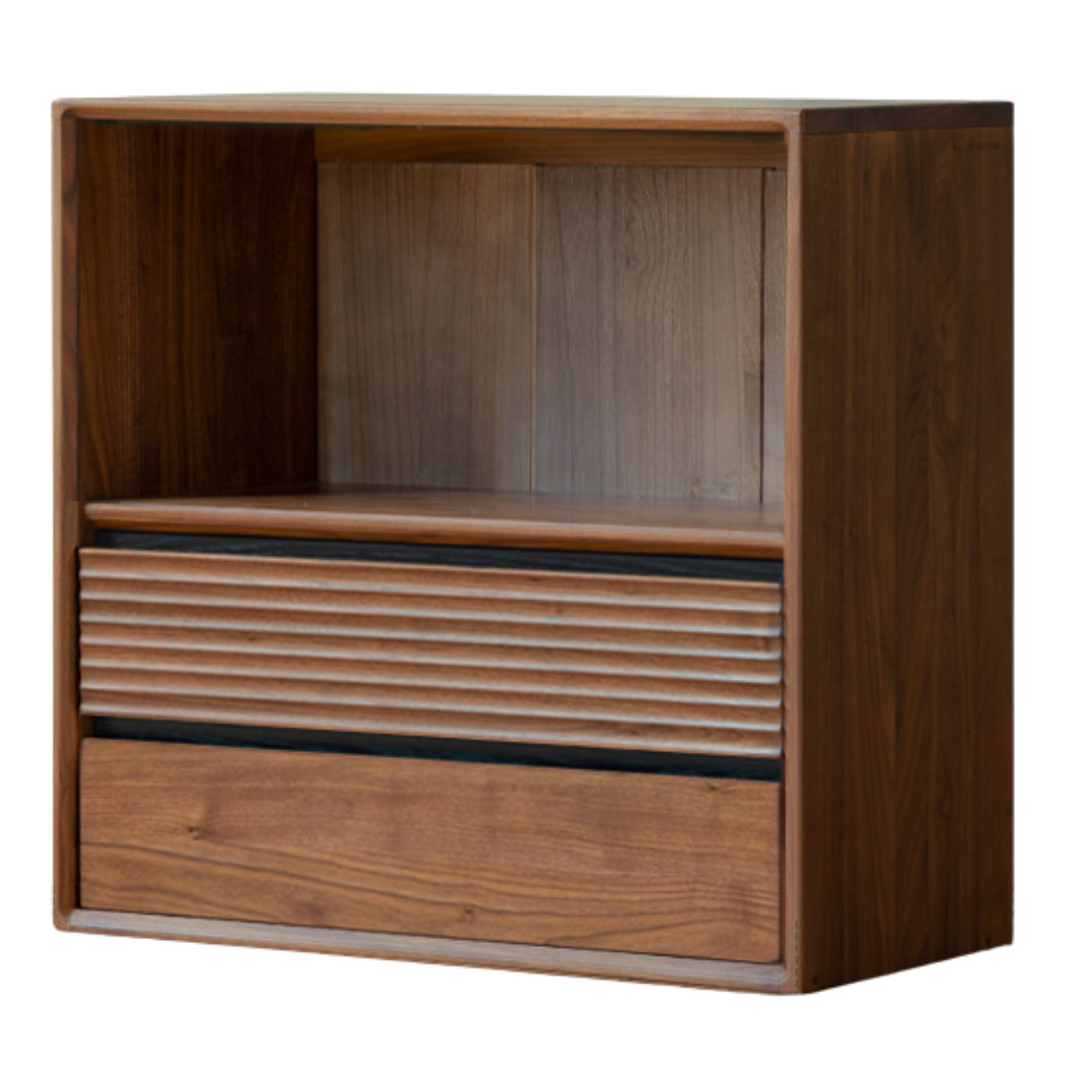 Sandalwood, Oak, Black Walnut, White Ash Solid Wood Light Luxury Style Module Bookcase