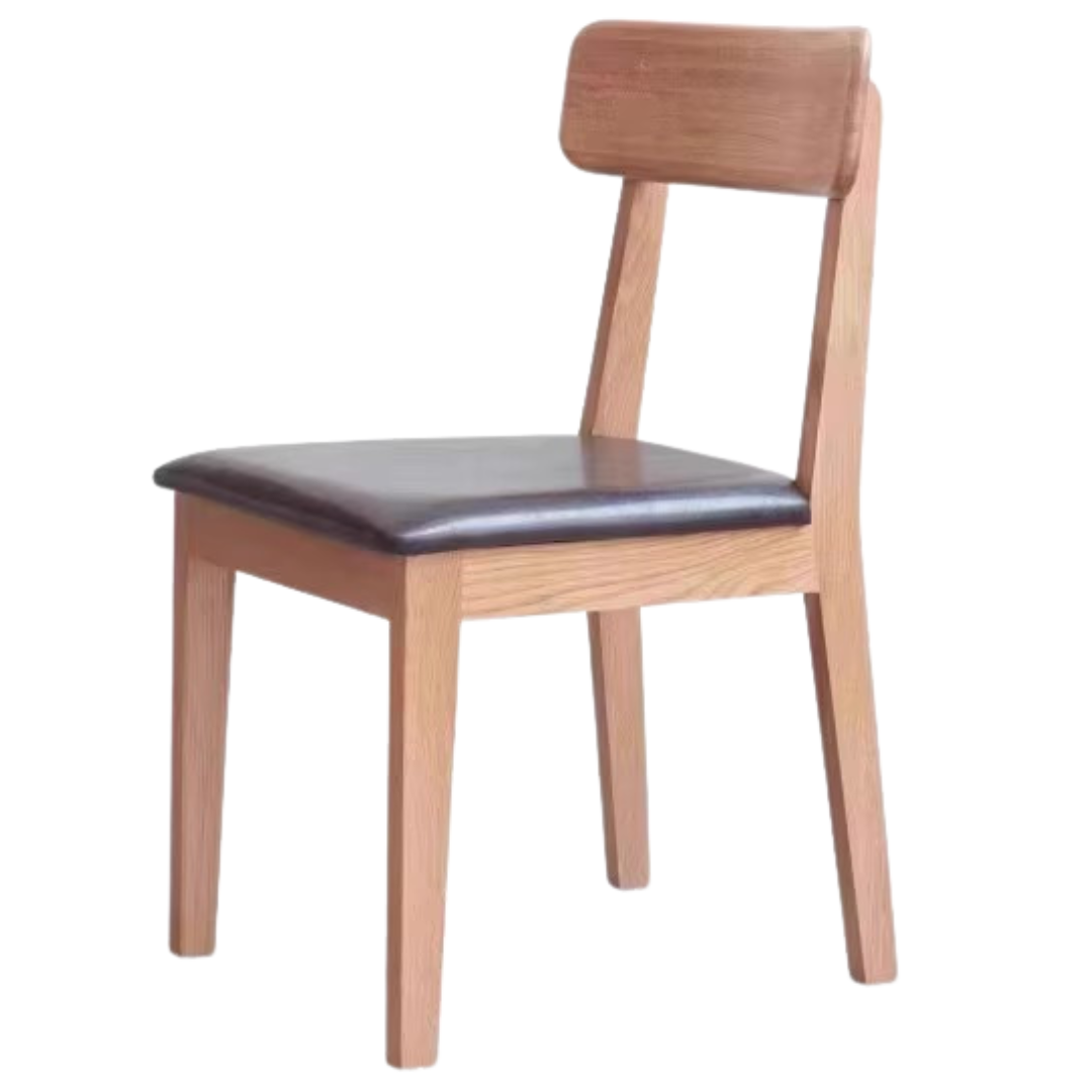 Black Walnut, Ash, Oak Solid Wood, Solid Rubberwood Dining Chair Set of 4