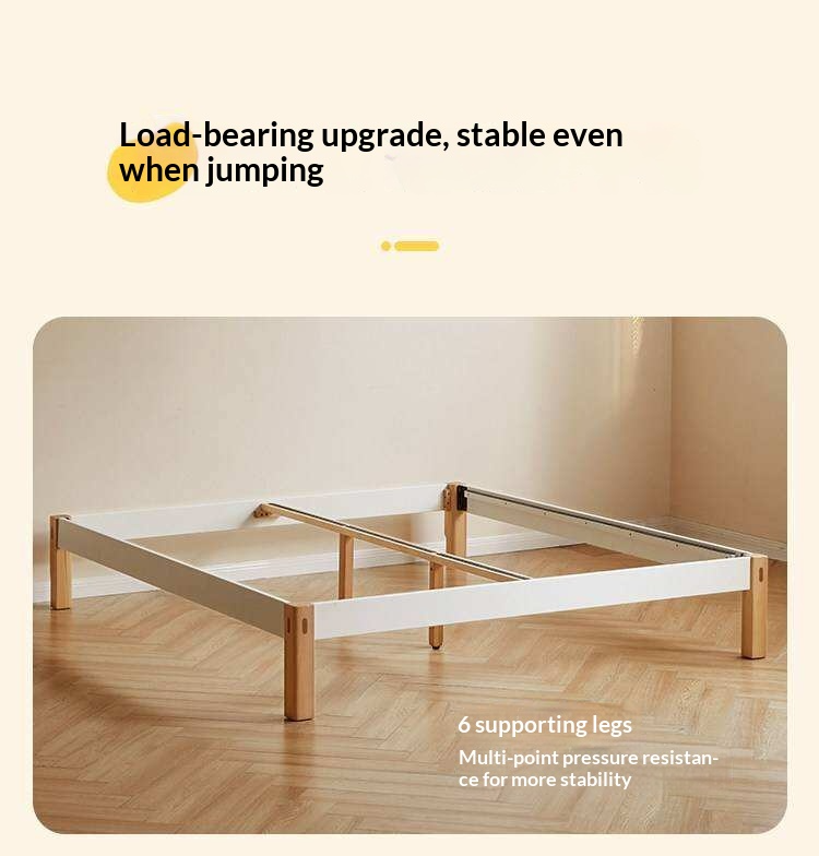 Beech Solid Wood Modern Minimalist Style Platform Bed