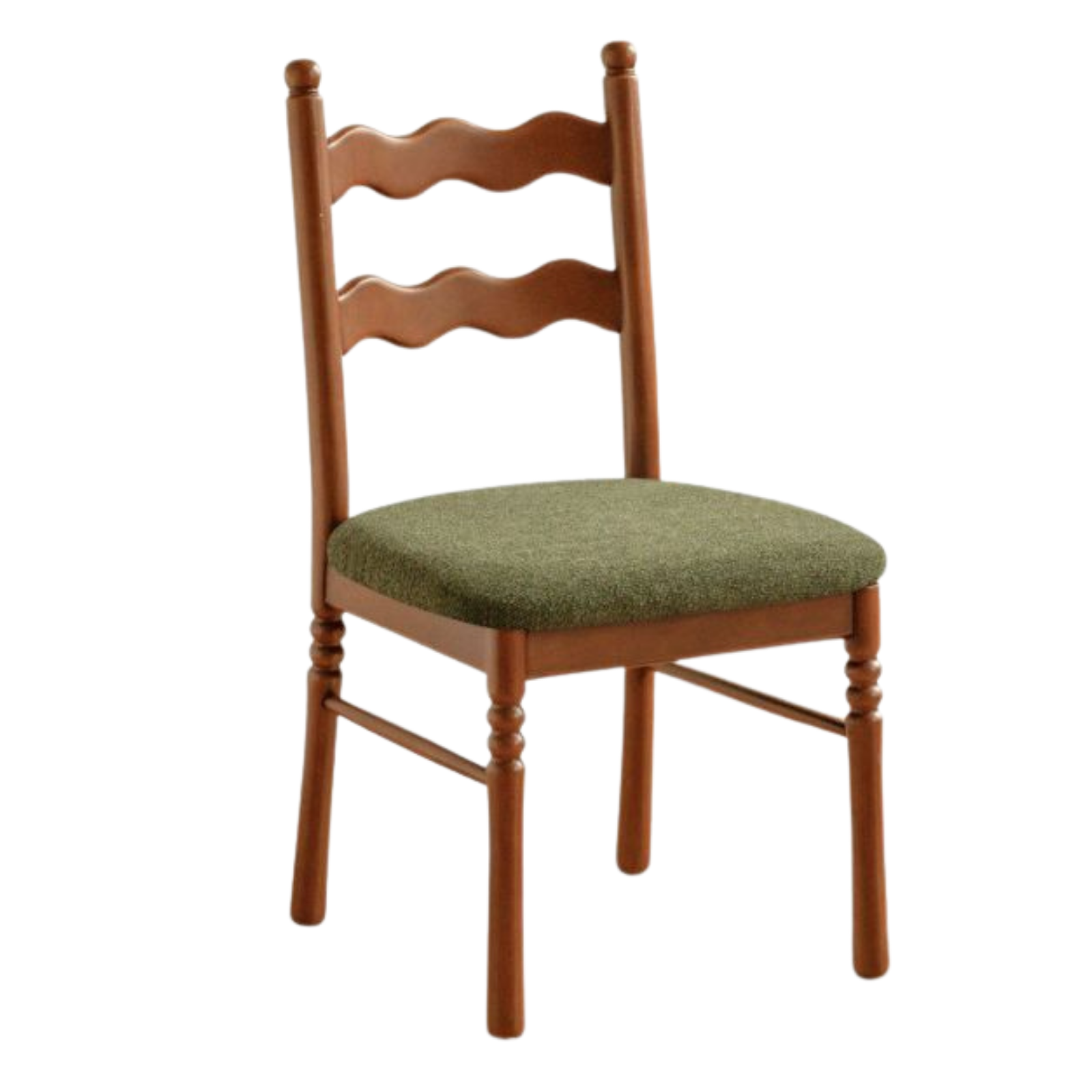 4 pcs-Beech, Ash Solid Wood French Retro Chair with Removable Washable Cushion