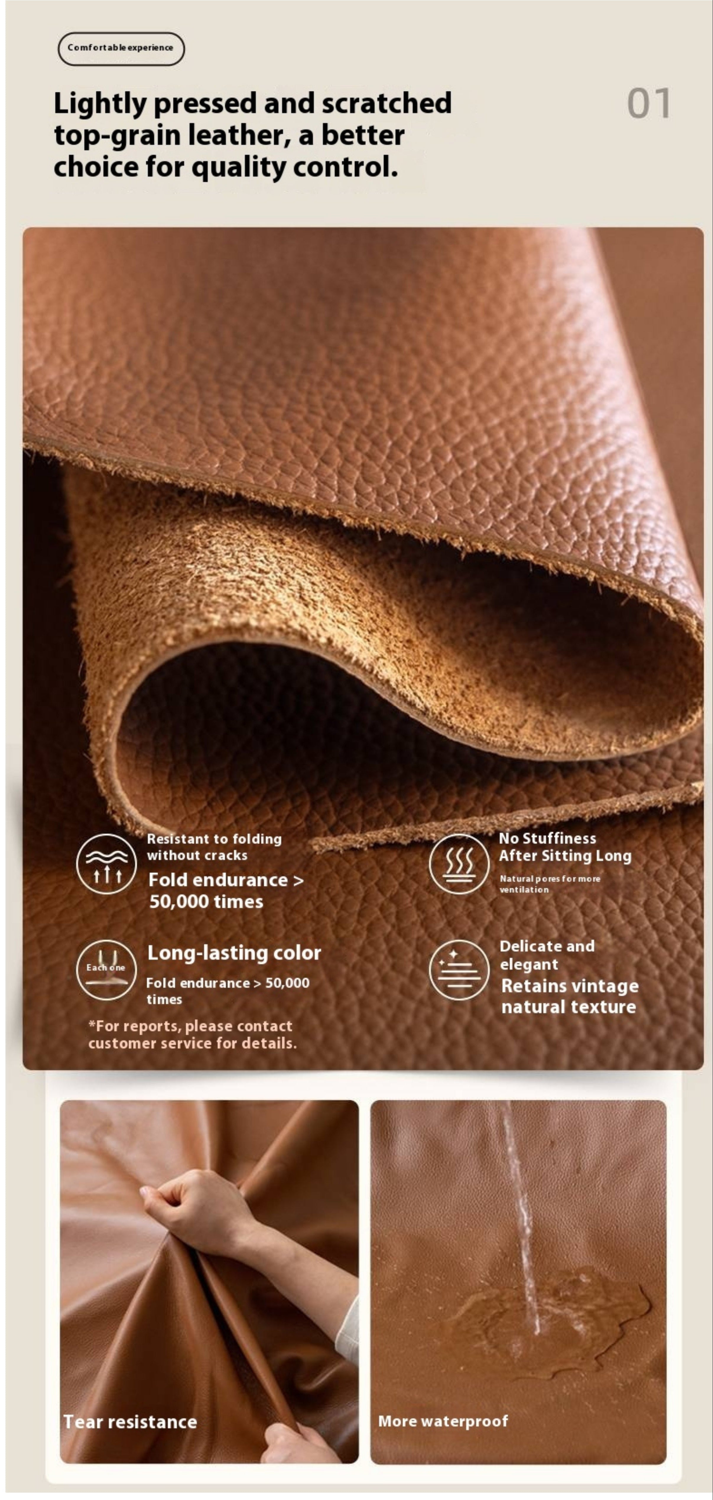 Genuine Leather Italian Minimalist Sectional Sofa – First-Layer Cowhide Corner Sofa with Chaise Lounge