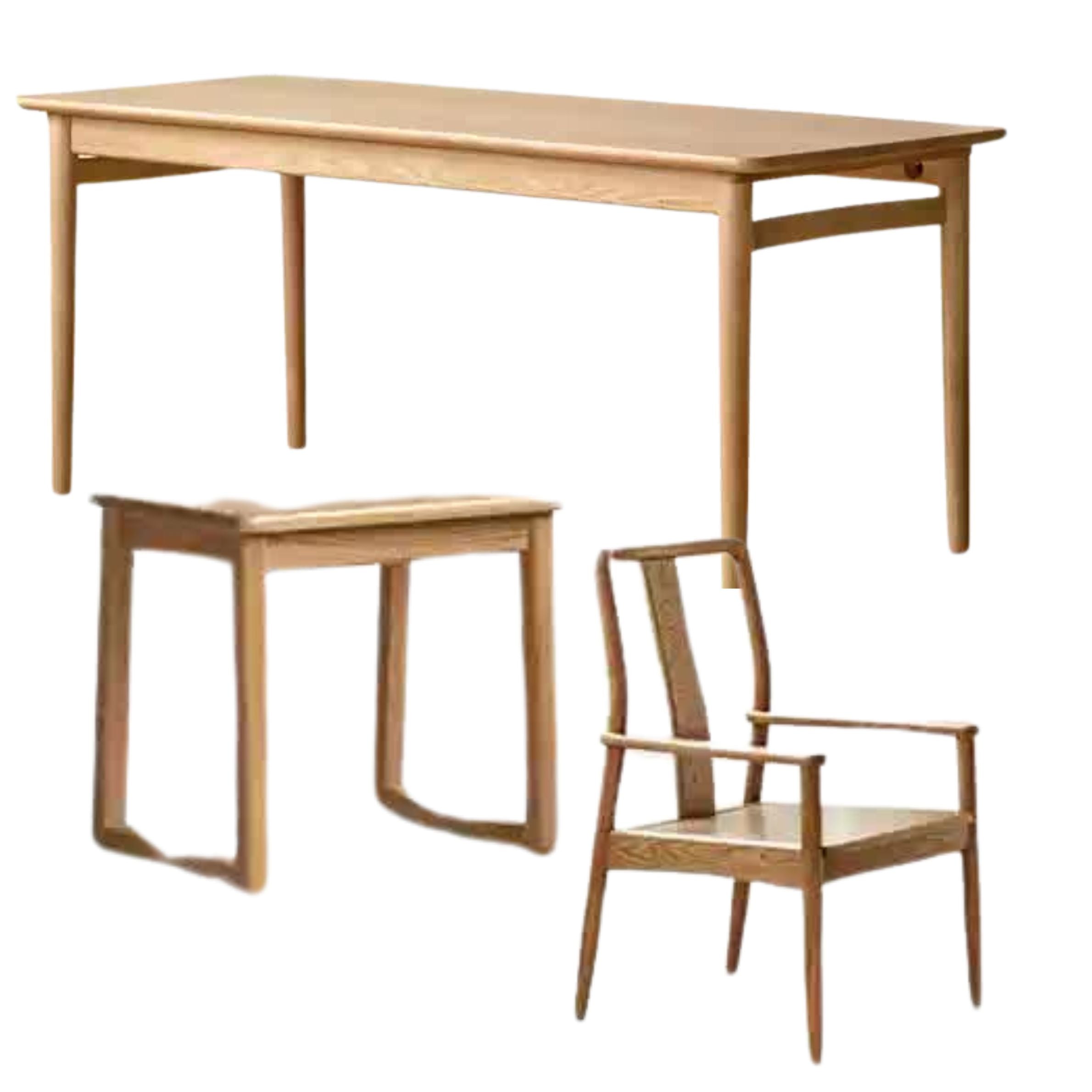Ash Solid Wood Modern Dual-Purpose Tea Table.