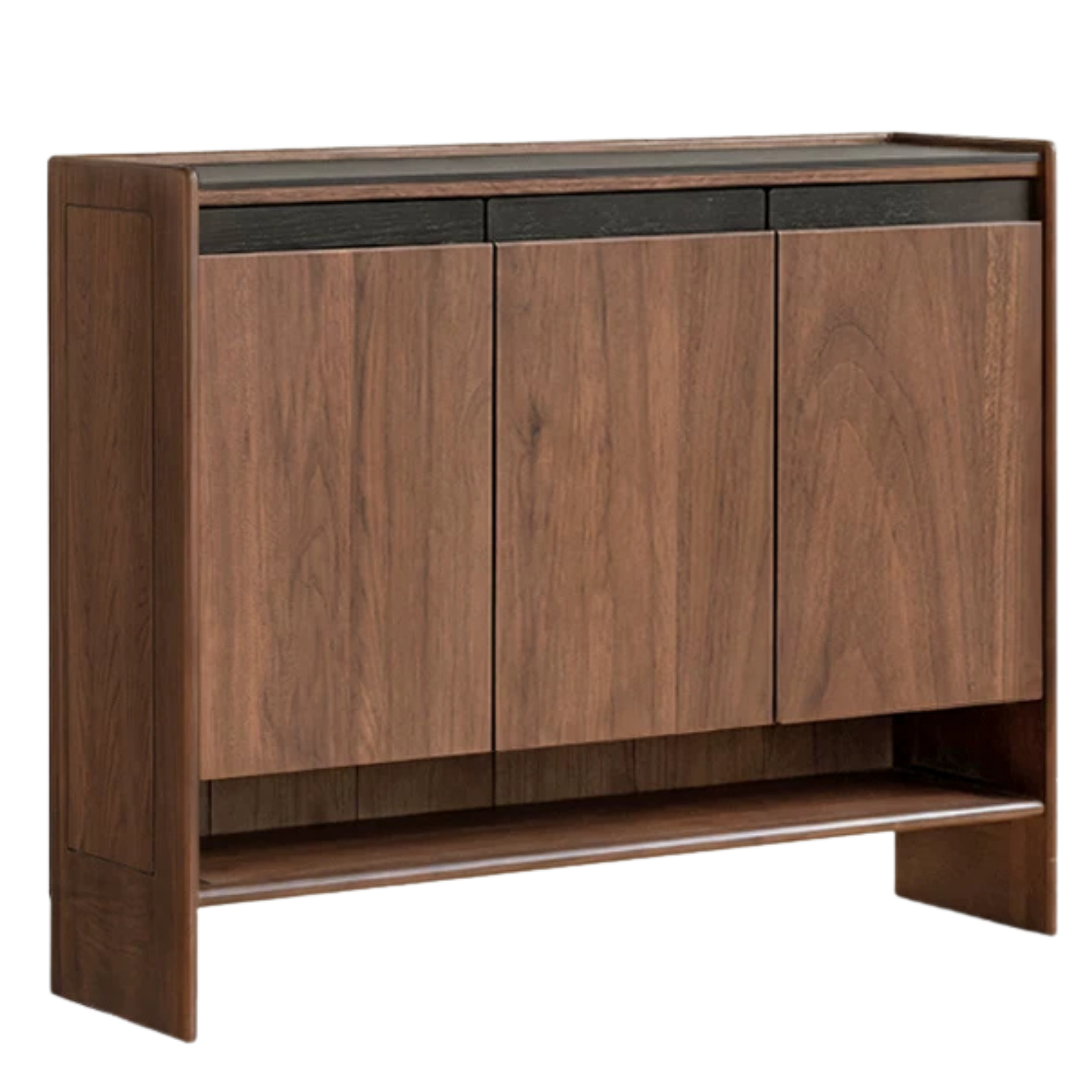 Black Walnut, Oak Solid Wood Italian Style Shoe Cabinet