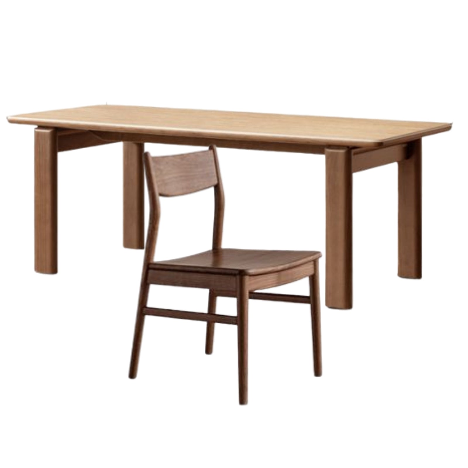 Black Walnut Solid Wood Dining Table Light Luxury Style