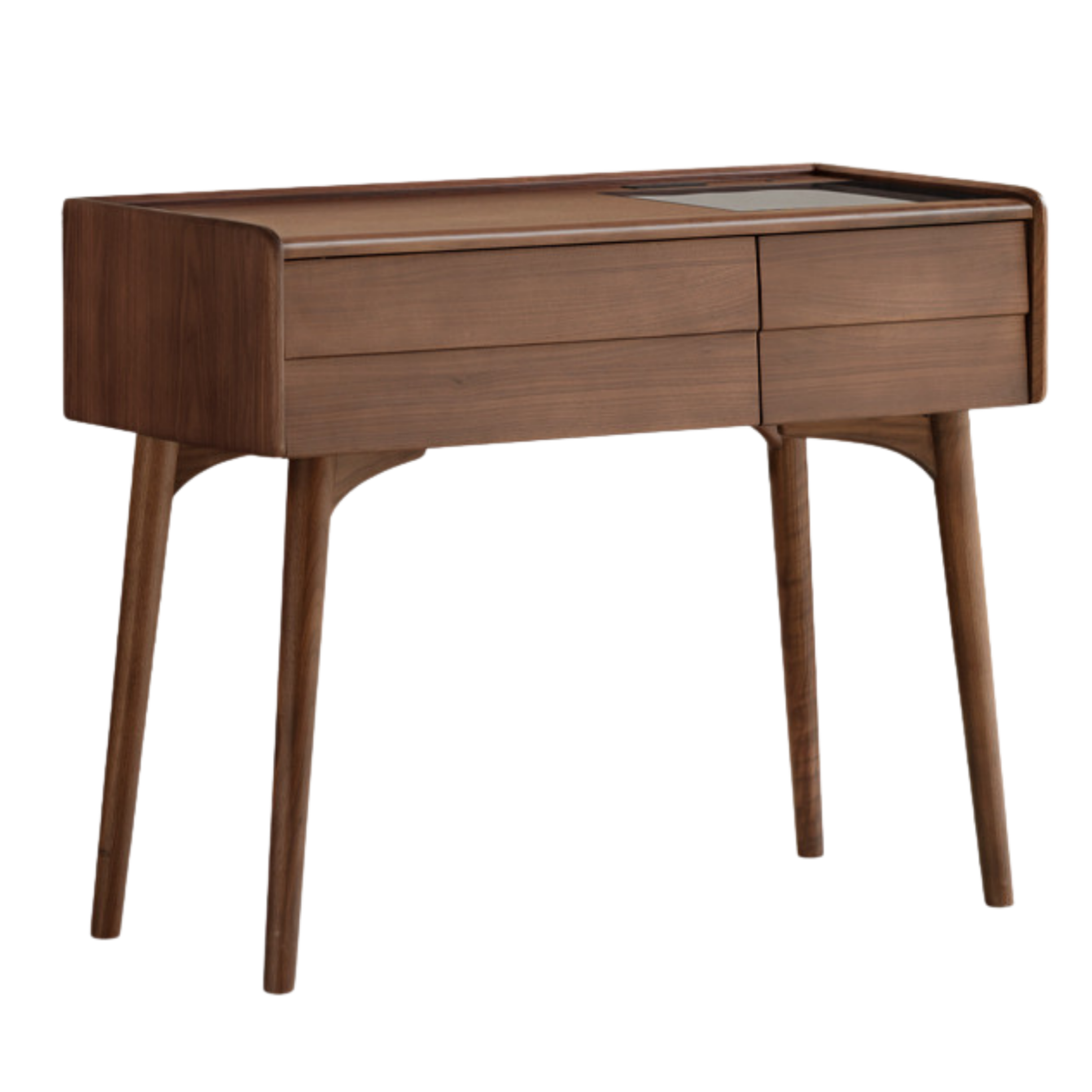 Black Walnut Solid Wood Italian Light Luxury Dressing Table