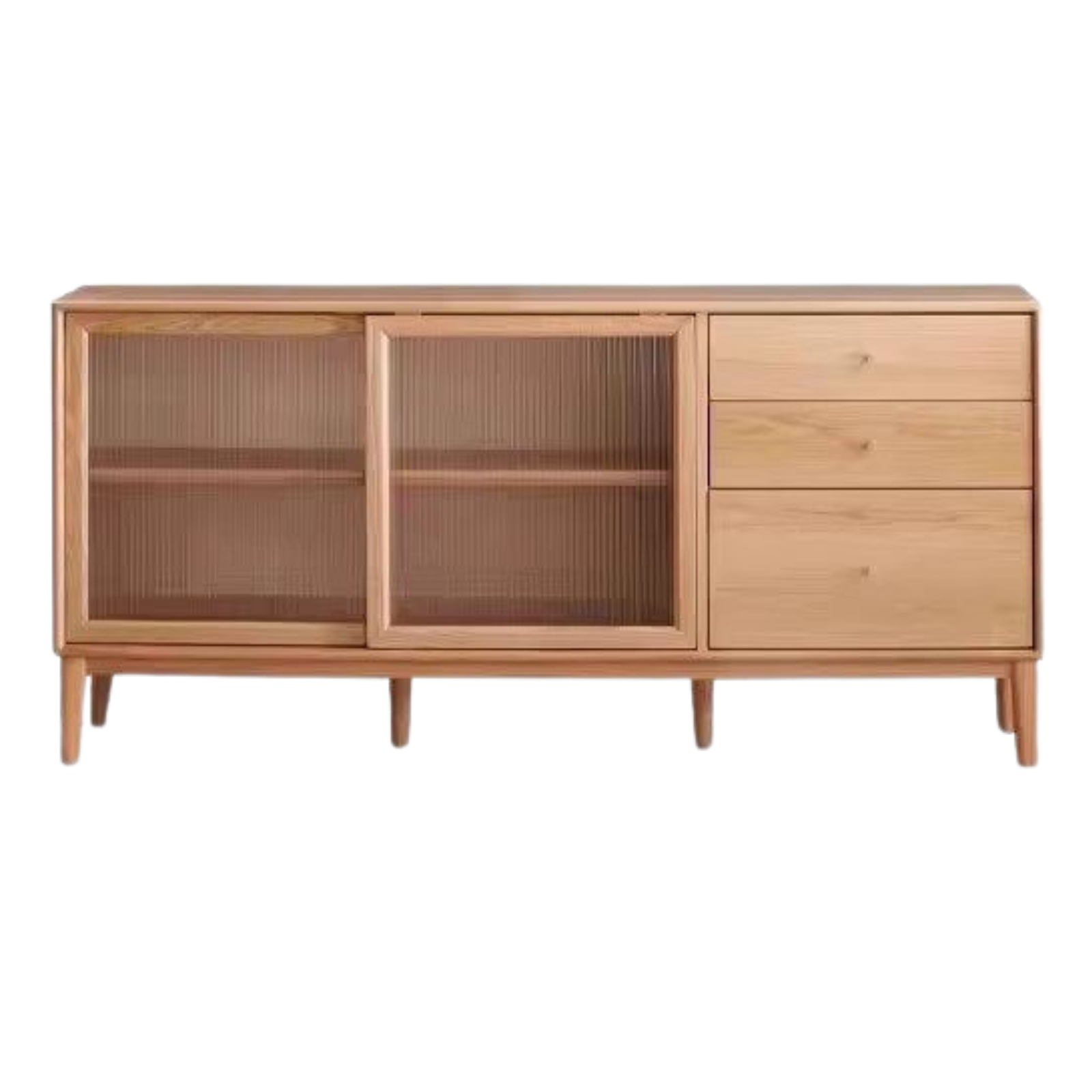 Solid Rubberwood, Oak, Beech Solid Wood Buffet Cabinet, Sideboard