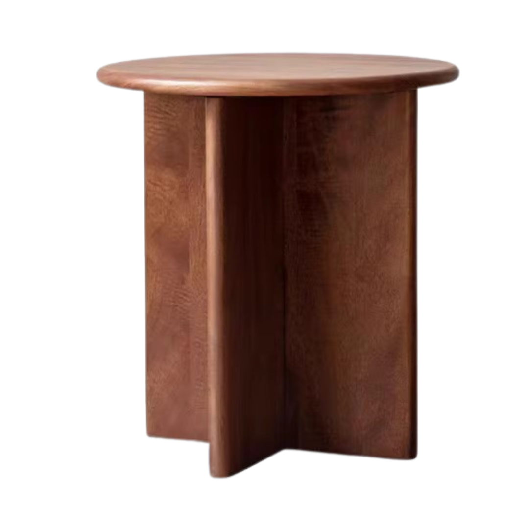 Black Walnut Combination Round Coffee Table