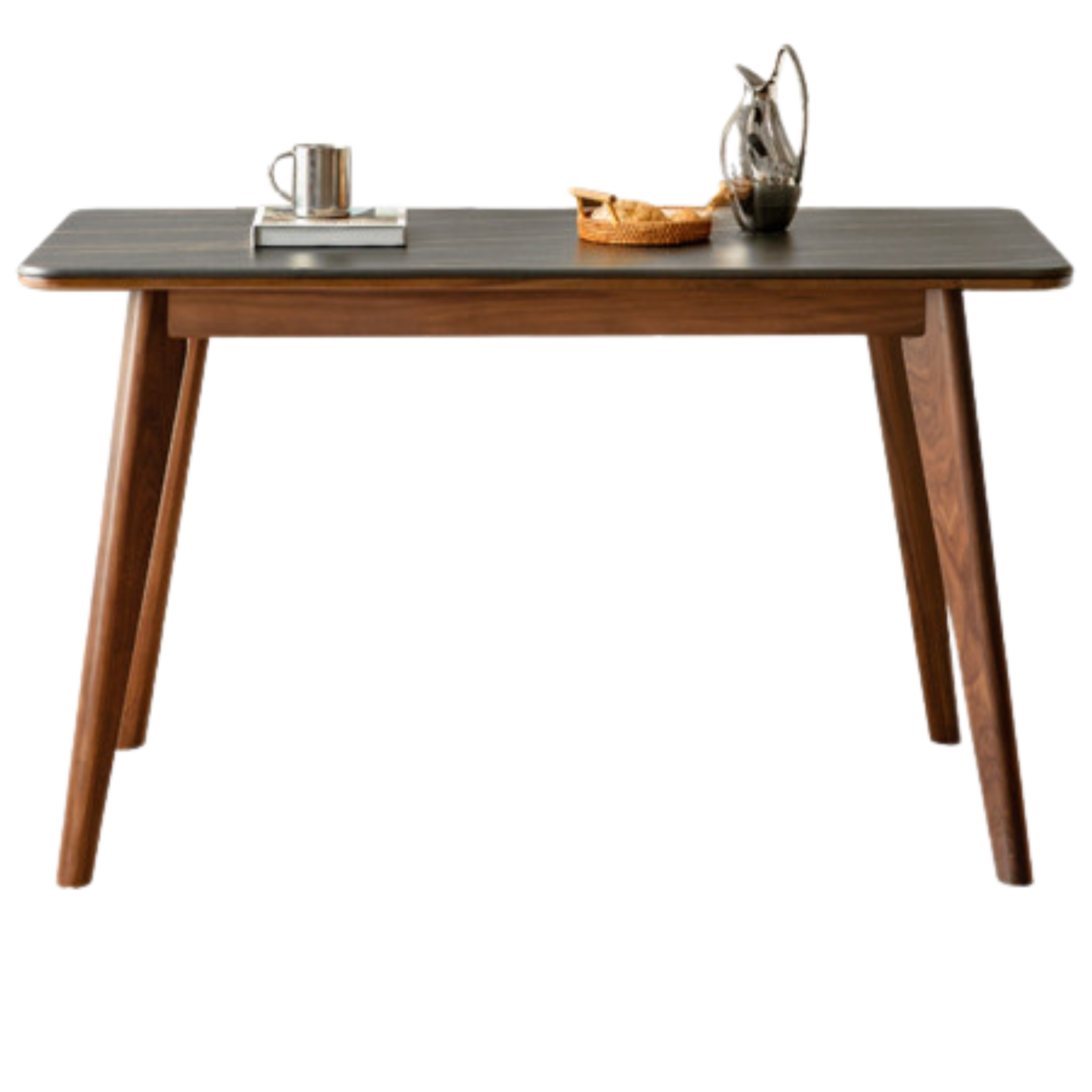 Ash, Black Walnut, Sandalwood Solid Wood Rock Plate Dining Table