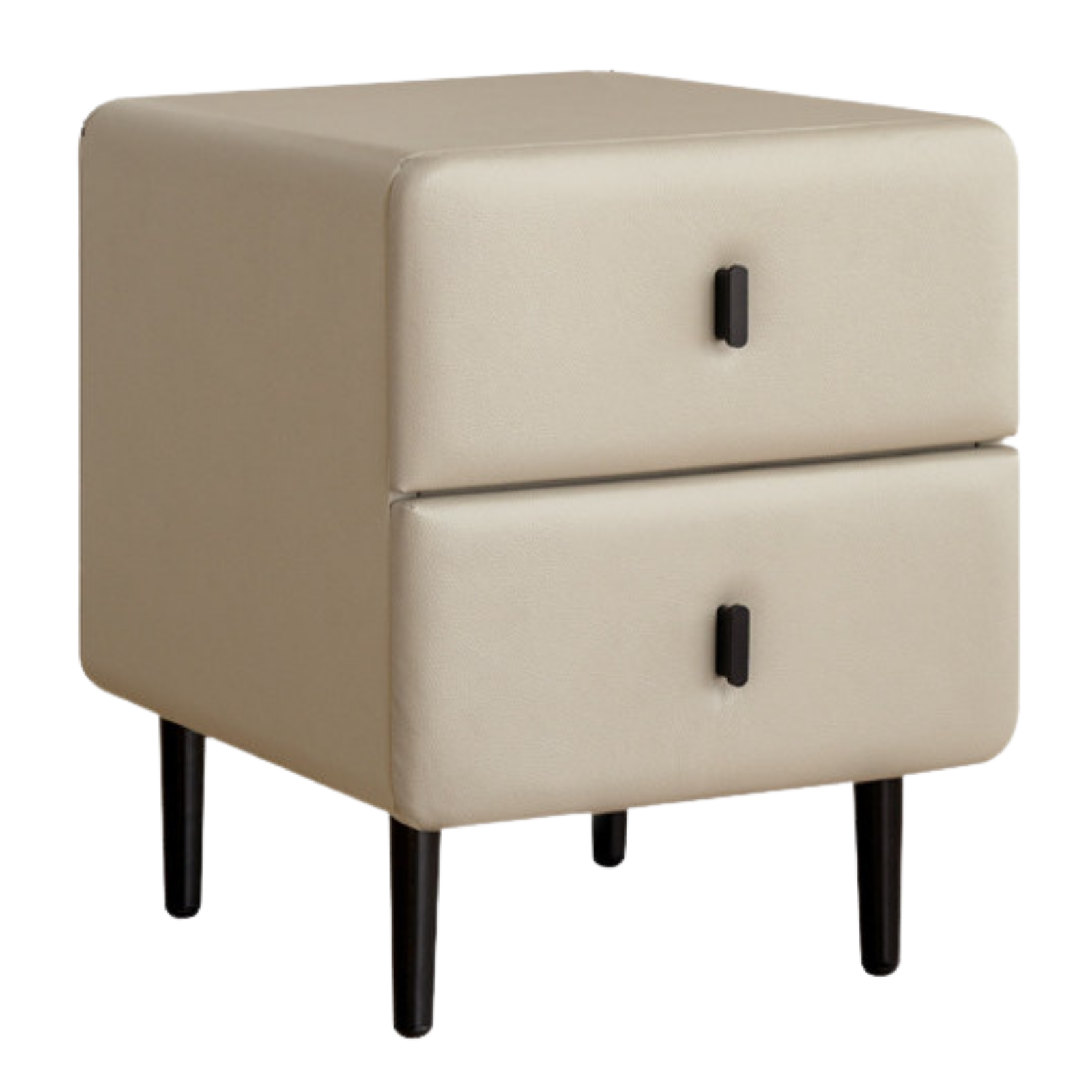 Cream Upholstered Nightstand