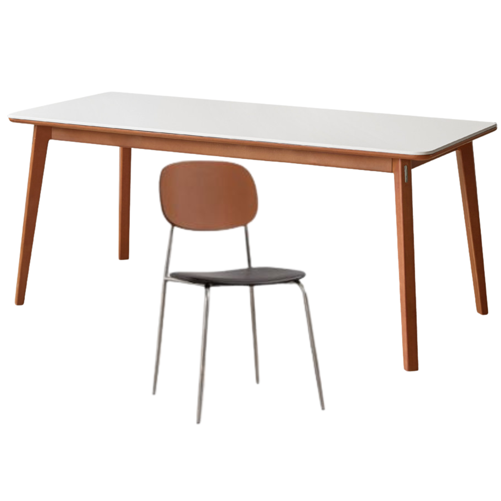 Tulipwood Solid Wood Rock Plate Dining Table