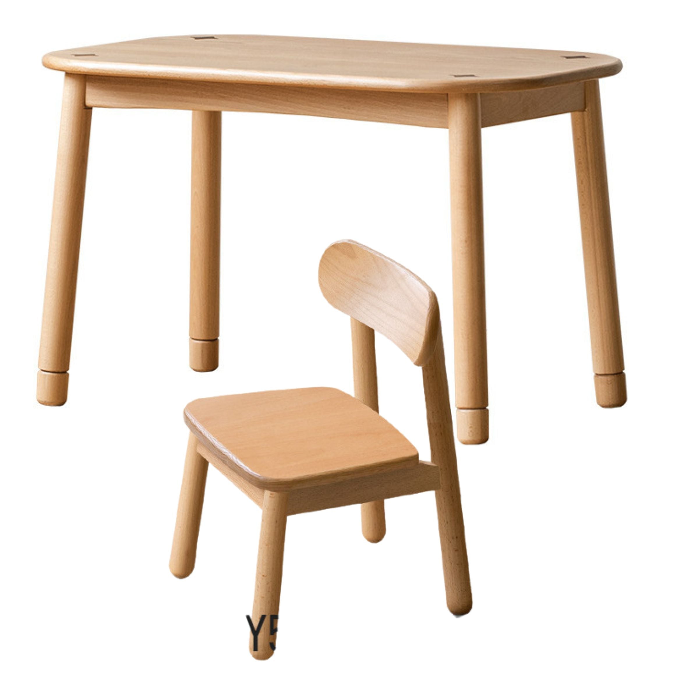 Beech Solid Wood Handmade Children's Table