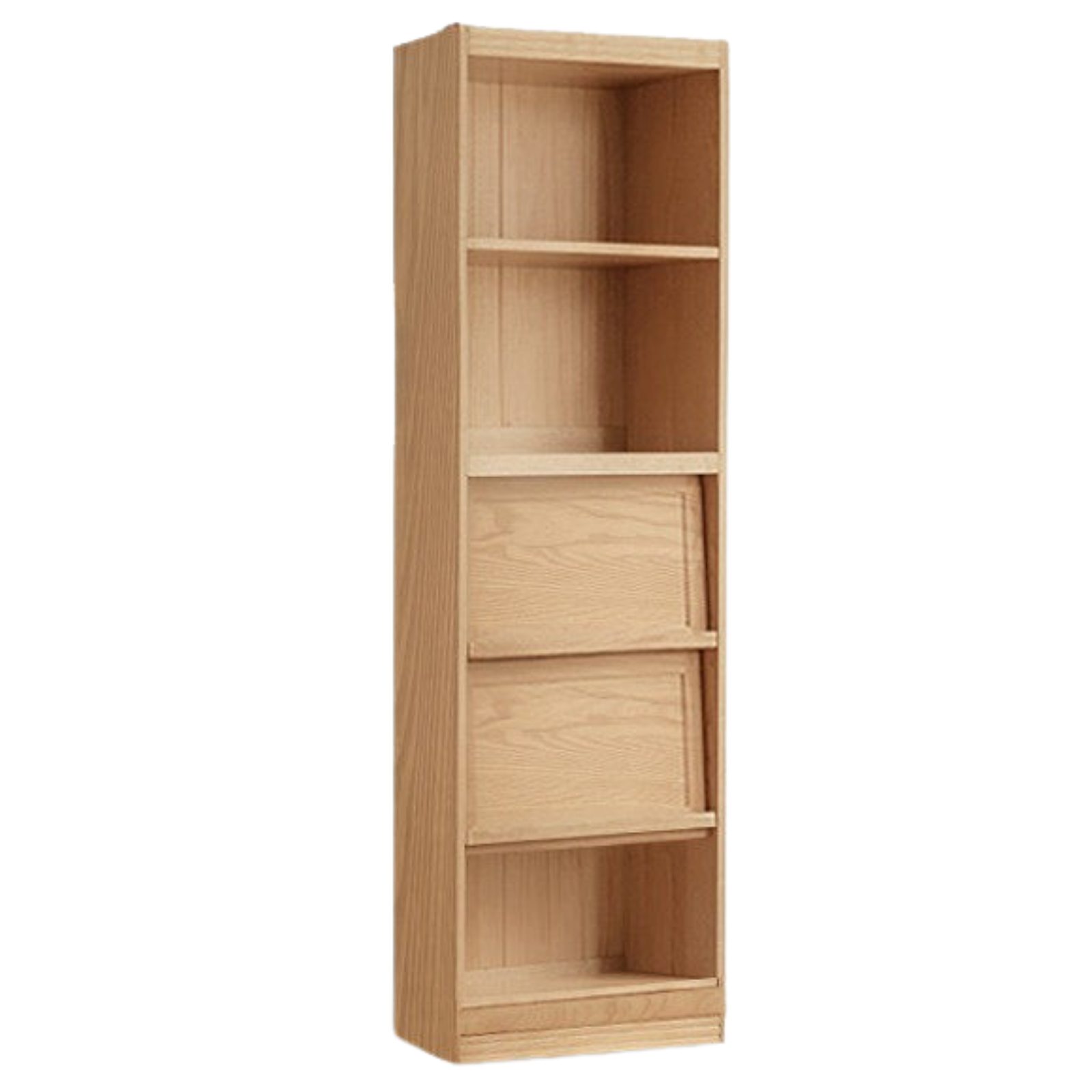 Ash, Oak, Cherry Solid Wood Bookshelf Integrated Wall-Mounted