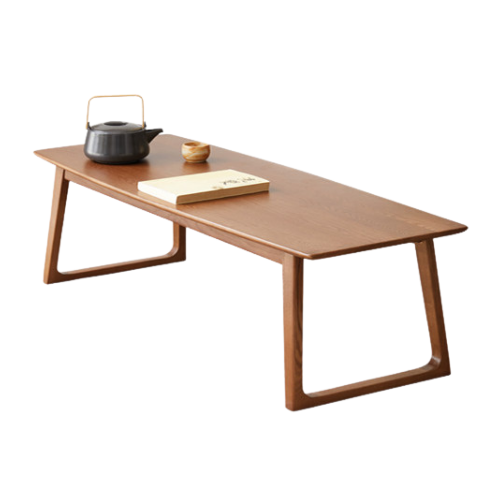 Black Walnut, Ash Solid Wood Low Small Coffee Table