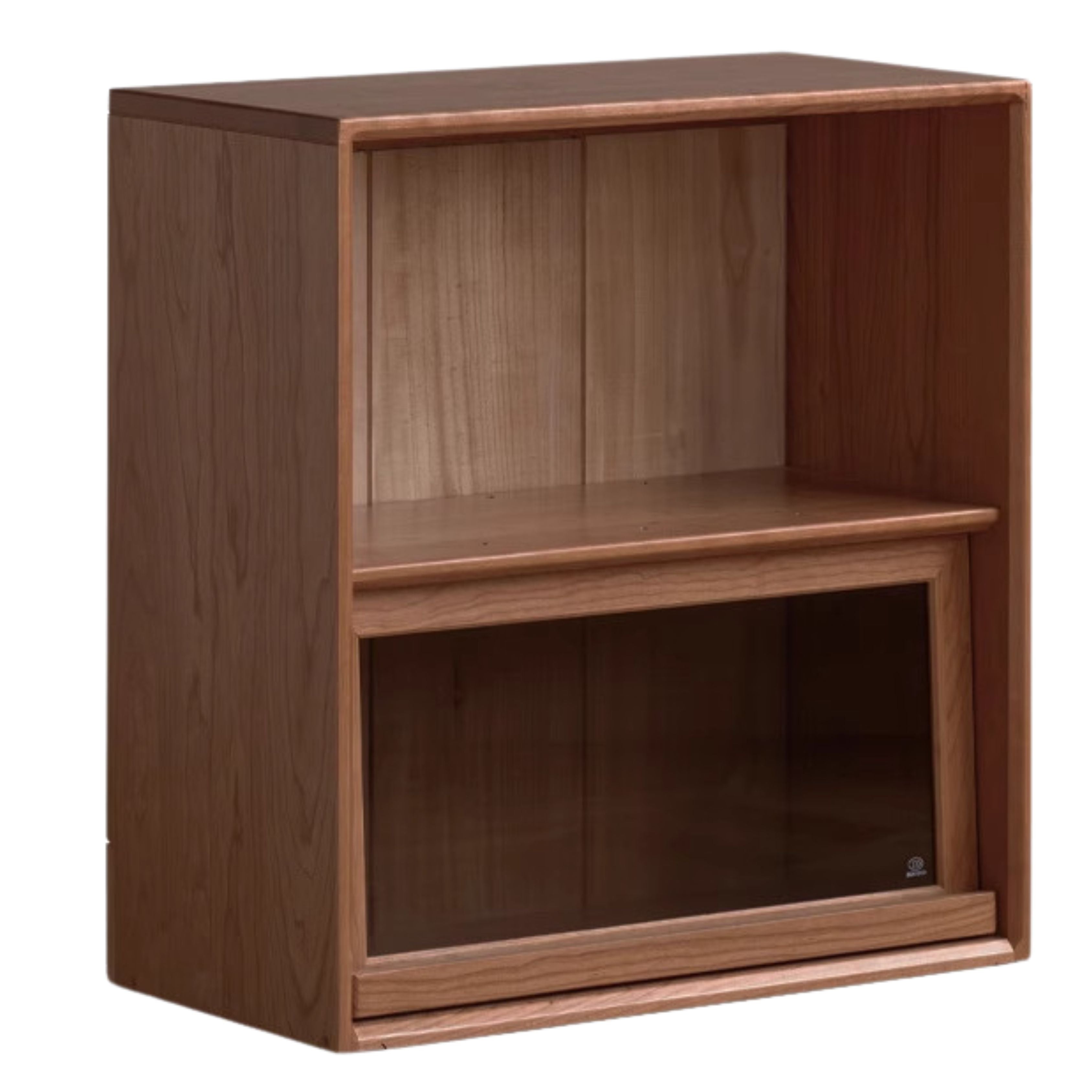 Sandalwood, Oak, Black Walnut, Ash Solid Wood Light Luxury Style Module Bookcase