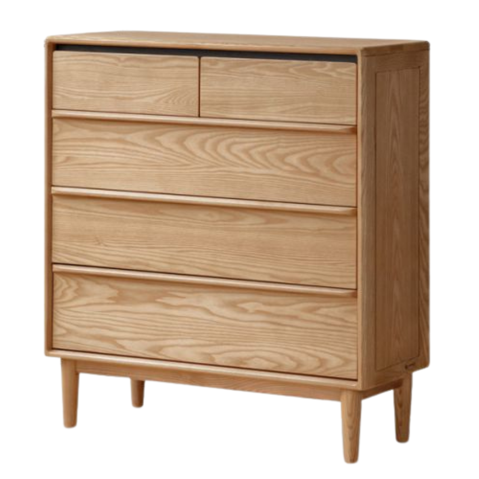 Ash Solid Wood Modern Drawer Cabinet